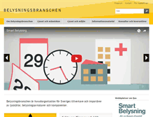 Tablet Screenshot of belysningsbranschen.se